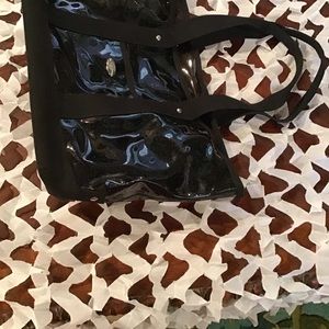 Coach Sparkle Clear Black Tote Bag